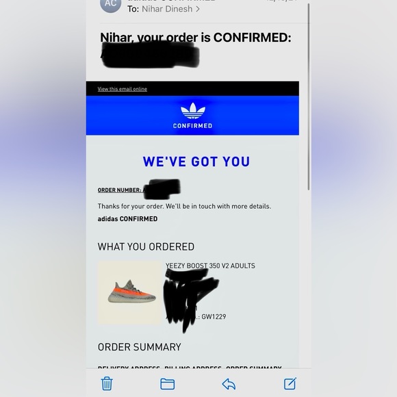 Adidas Yeezy 350 V2 Beluga Reflective. Size US 12. - Picture 6 of 6